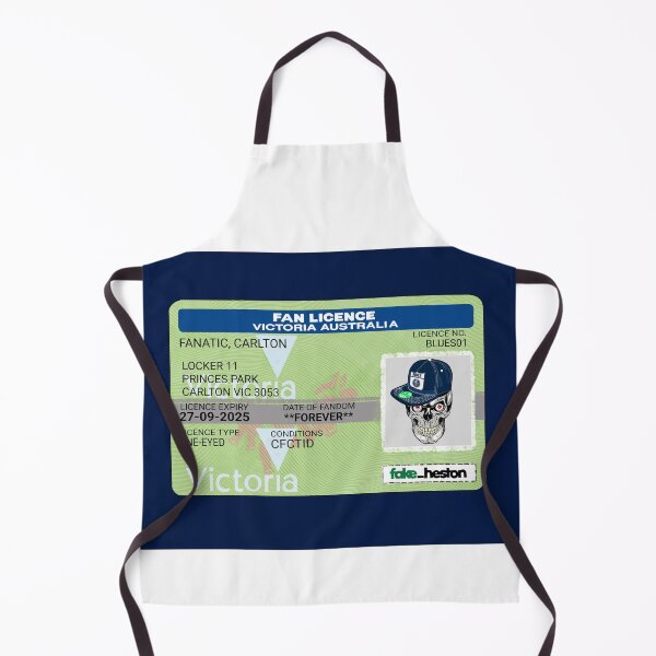 Item preview, Carlton Blues Fanatic Fan Licence designed and sold by Fake Heston’s Scribble Emporium.