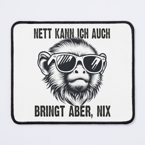 Item preview, Nett Kann Ich Auch Bringt Aber , Nix - Cooles Tamarin - Lustiges Zitat designed and sold by Smix Pixels.