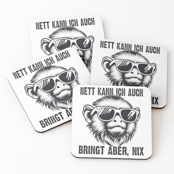 Item preview, Nett Kann Ich Auch Bringt Aber , Nix  - Cooles Tamarin  - Lustiges Zitat  designed and sold by Smix Pixels.