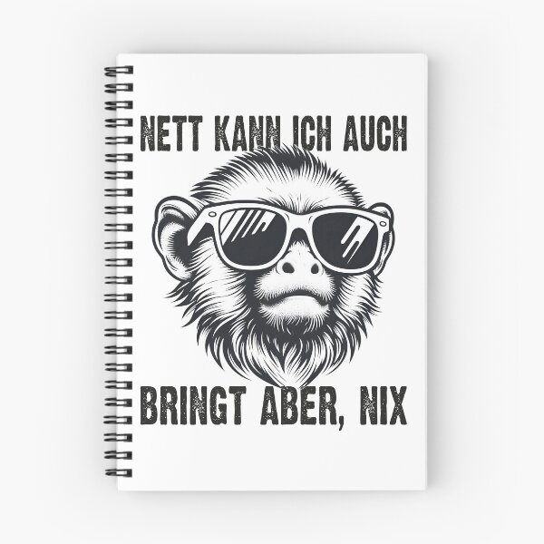Item preview, Nett Kann Ich Auch Bringt Aber , Nix  - Cooles Tamarin  - Lustiges Zitat  designed and sold by Smix Pixels.