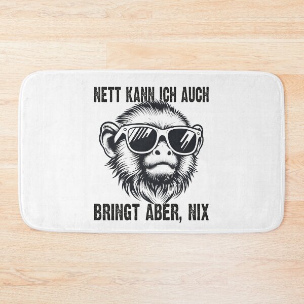 Item preview, Nett Kann Ich Auch Bringt Aber , Nix  - Cooles Tamarin  - Lustiges Zitat  designed and sold by Smix Pixels.