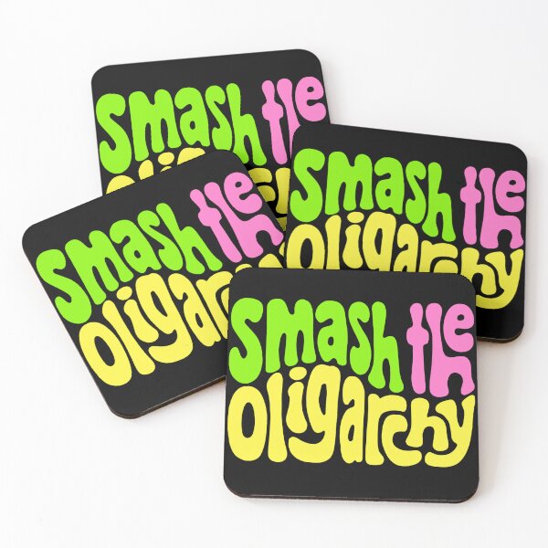 Item preview, Smash the Oligarchy Word Art designed and sold by Unhinged Heather.