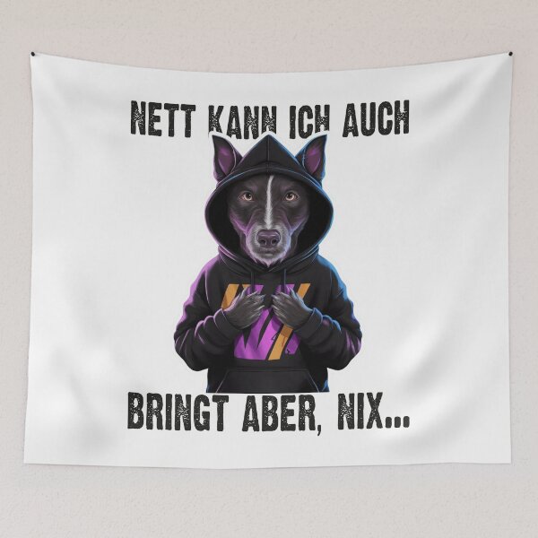 Item preview, Nett Kann Ich Auch Bringt Aber , Nix  - Cooles Hund  - Lustiges Zitat  designed and sold by Smix Pixels.