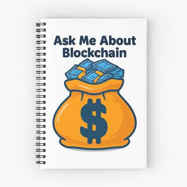 Item preview, Ask Me About Blockchain: Bold Tech Design | Digital Currency Advocate: Blockchain Statement Design designed and sold by JOY STORE 45.