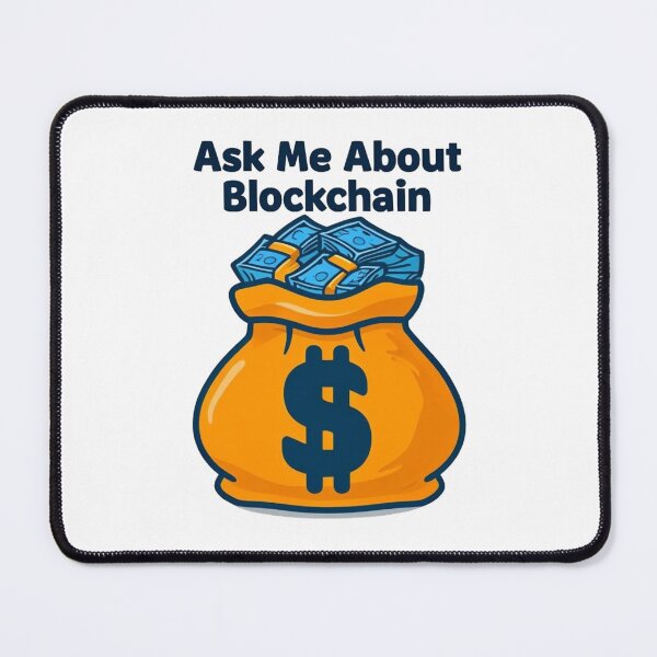 Item preview, Ask Me About Blockchain: Bold Tech Design | Digital Currency Advocate: Blockchain Statement Design designed and sold by JOY STORE 45.