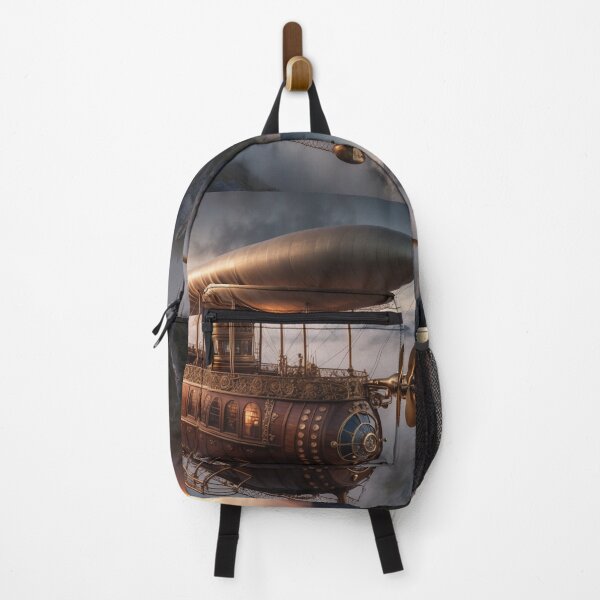 Item preview, Steampunk Airship and Mountain Pass designed and sold by Skye Ryan-Evans.