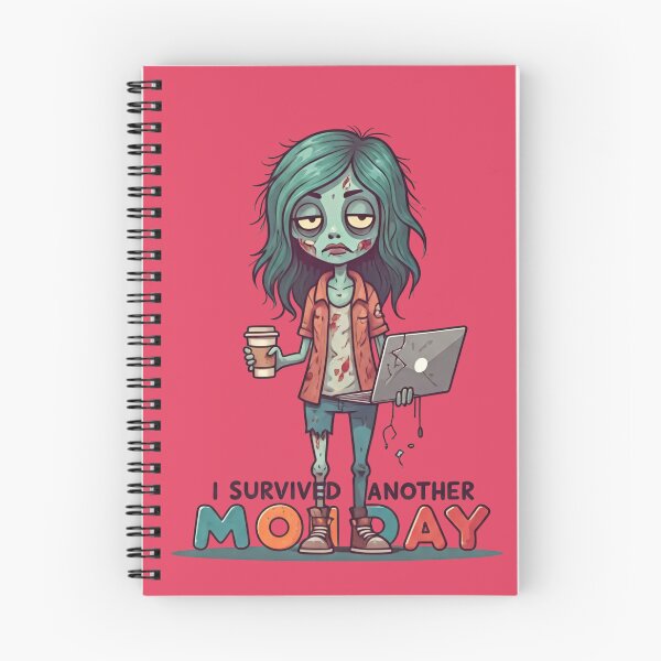 Item preview, Zombie Girl Survives Another Monday: Hilarious Illustration designed and sold by Shs-Kenya.
