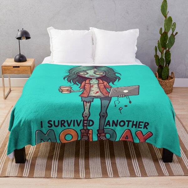 Item preview, Zombie Girl Survives Another Monday: Hilarious Illustration designed and sold by Shs-Kenya.