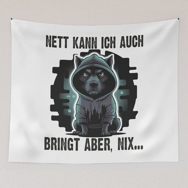 Item preview, Nett Kann Ich Auch Bringt Aber , Nix  - Cooles Hund  - Lustiges Zitat  designed and sold by Smix Pixels.