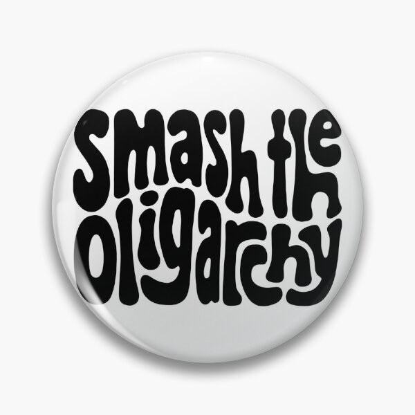 Item preview, Smash the Oligarchy Word Art designed and sold by Unhinged Heather.