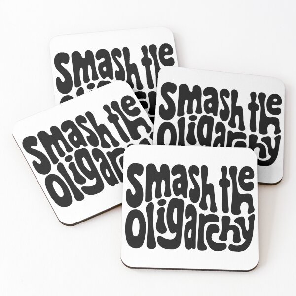 Item preview, Smash the Oligarchy Word Art designed and sold by Unhinged Heather.