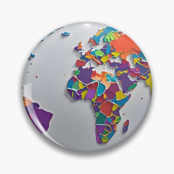 Item preview, Colorful World Map designed and sold by yaser1234.