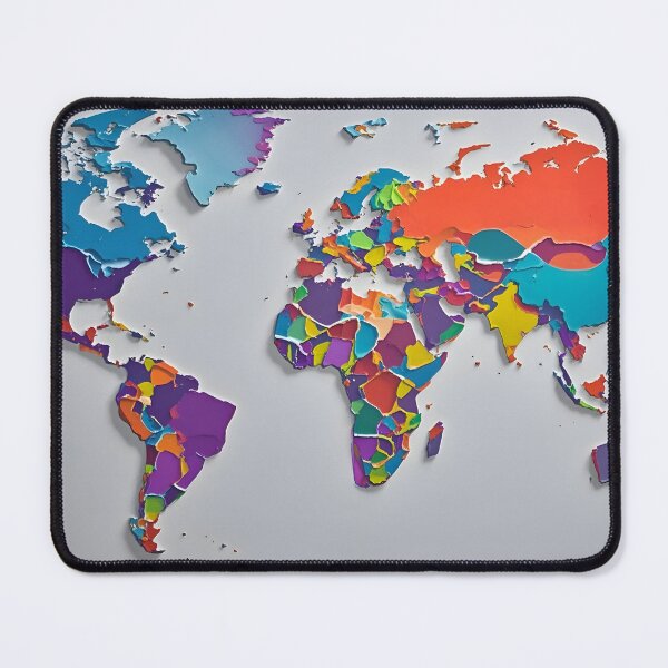 Item preview, Colorful World Map designed and sold by yaser1234.