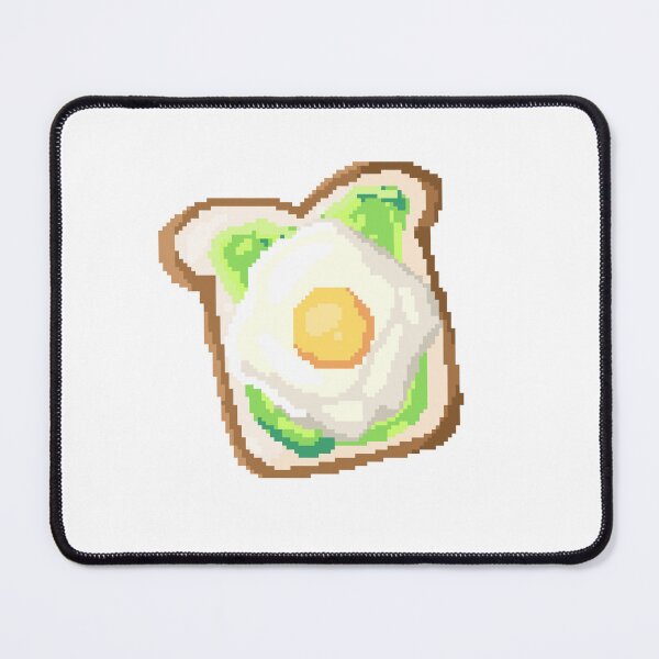 Item preview, Pixel art of avocado with fried egg designed and sold by ZerpaGiovanna.