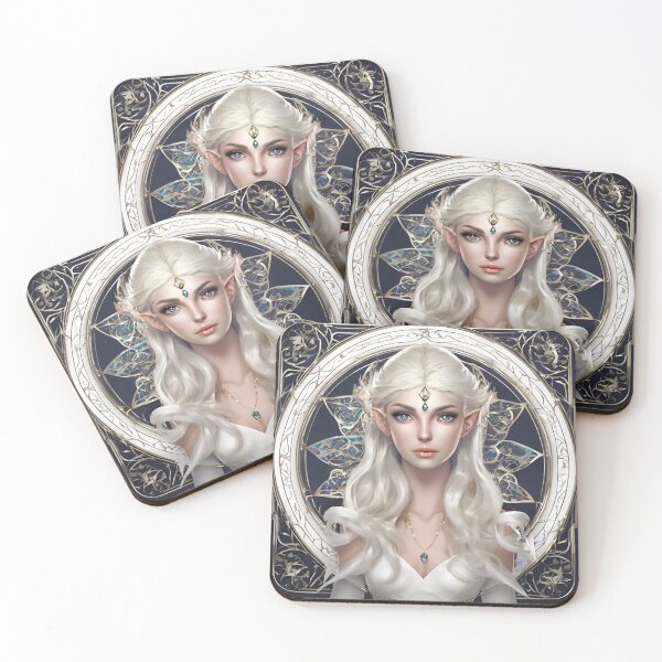 Item preview, Mistyc Elf, Elf girl, Girl, Anime, fantasy, astarion girl, magic, designed and sold by GOLDENGARDENART.