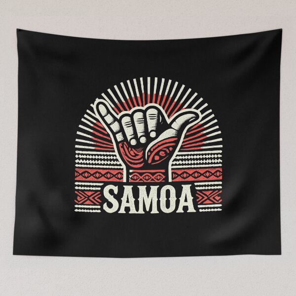Item preview, SHAKA SAMOA - Tribal Art Pattern - Polynesian South Pacific designed and sold by Darling DeDe.