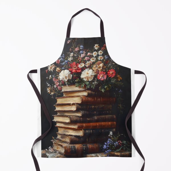 Item preview, Floral Stories – A Timeless Still Life with Books designed and sold by ArtfullyJua.