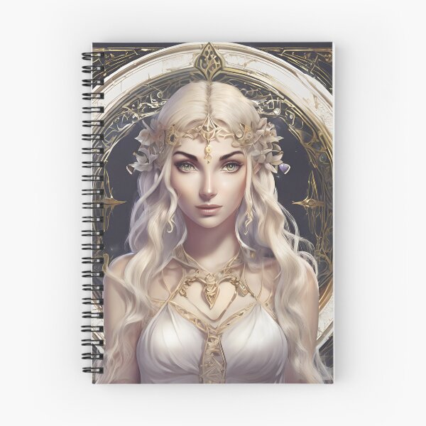 Item preview, Misterious Elf, Elf girl, Girl, Anime, fantasy, astarion girl, magic, designed and sold by GOLDENGARDENART.