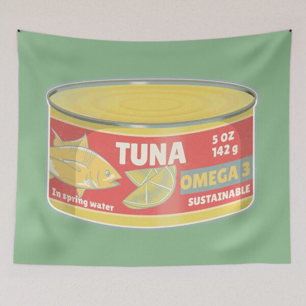 Item preview, Tin of Tuna omega 3 oil designed and sold by piedaydesigns.