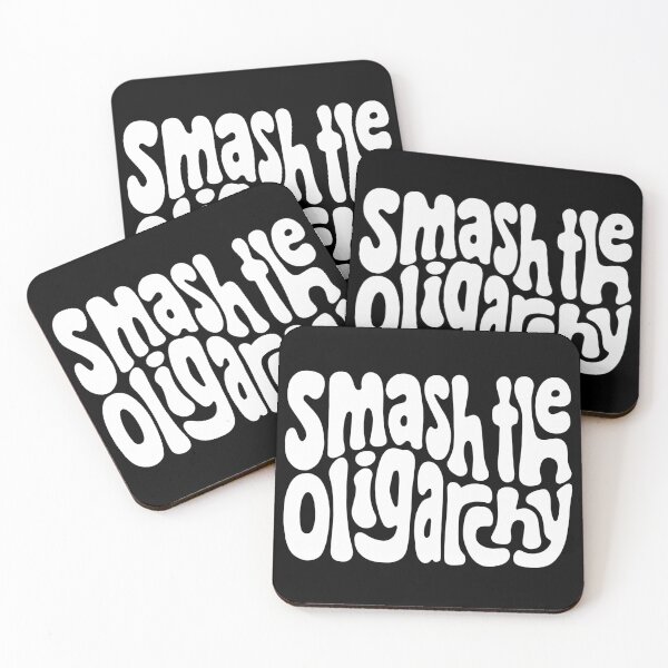 Item preview, Smash the Oligarchy Word Art designed and sold by Unhinged Heather.