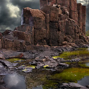 Artwork thumbnail, Bombo Rocks by Dianne English