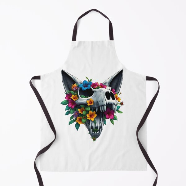 Item preview, fox skull and flowers designed and sold by Spectrum-DI.