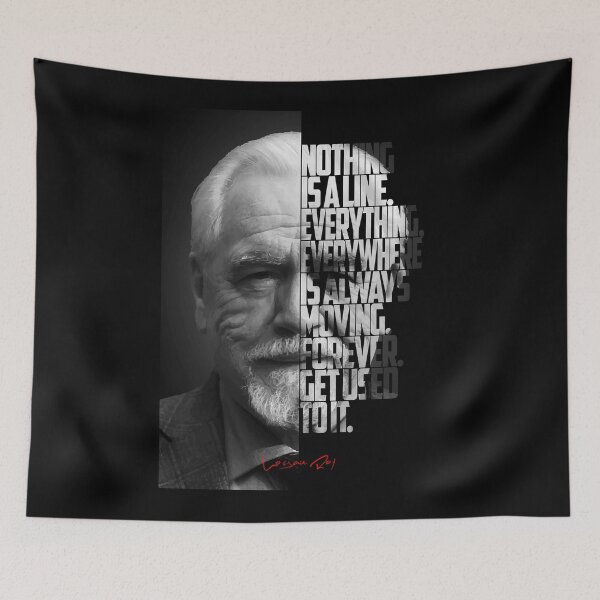 Item preview, Black and white Logan Roy Succession Quote designed and sold by Enea Kelo.