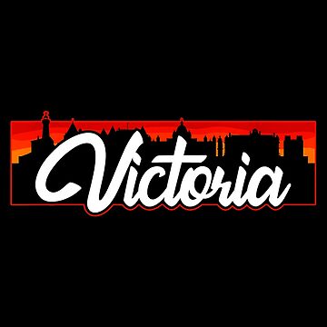 Artwork thumbnail, Victoria, capital of British Columbia, Victoria British Columbia BC Vintage by AddlPoolart