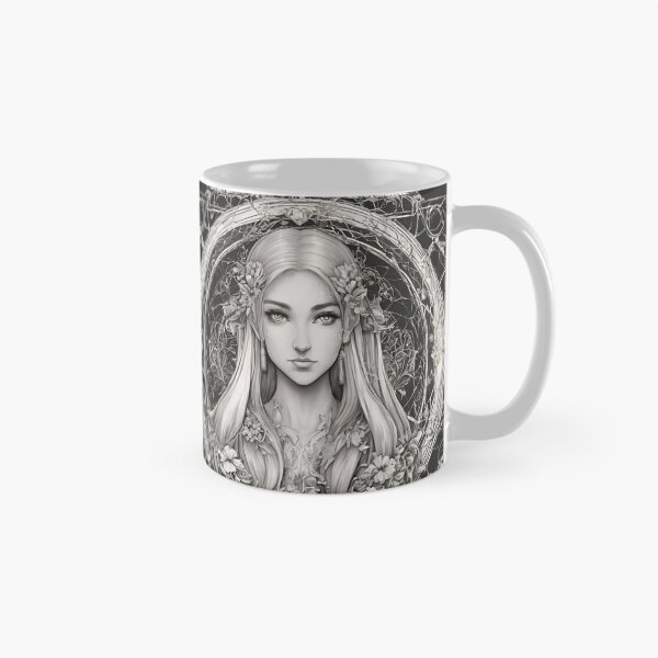 Item preview, Sephia Elf, Elf girl, Girl, Anime, fantasy, astarion girl, magic, designed and sold by GOLDENGARDENART.
