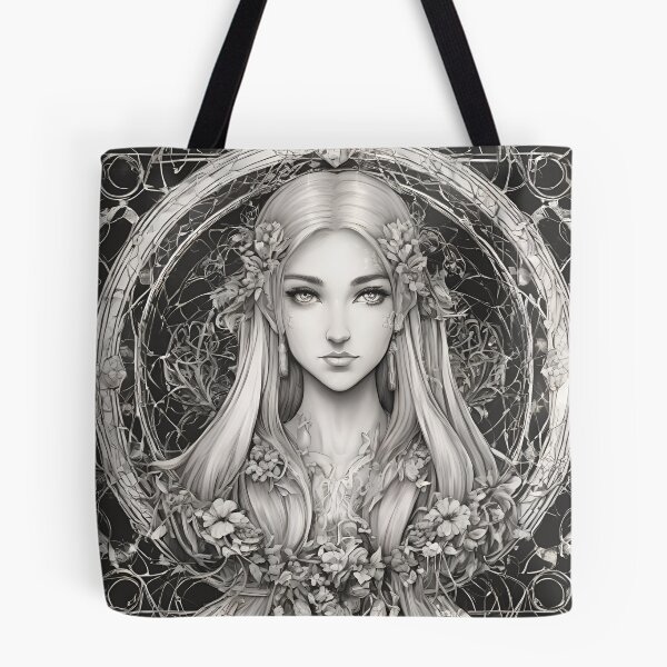 Item preview, Sephia Elf, Elf girl, Girl, Anime, fantasy, astarion girl, magic, designed and sold by GOLDENGARDENART.
