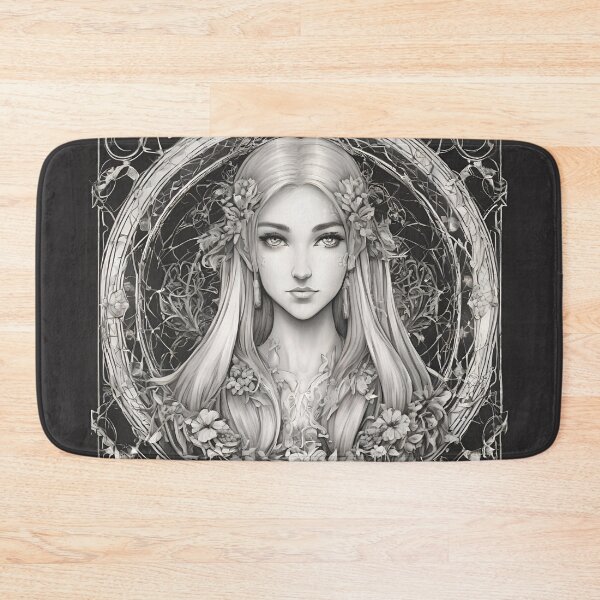 Item preview, Sephia Elf, Elf girl, Girl, Anime, fantasy, astarion girl, magic, designed and sold by GOLDENGARDENART.