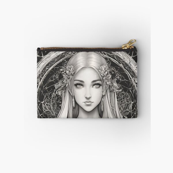 Item preview, Sephia Elf, Elf girl, Girl, Anime, fantasy, astarion girl, magic, designed and sold by GOLDENGARDENART.