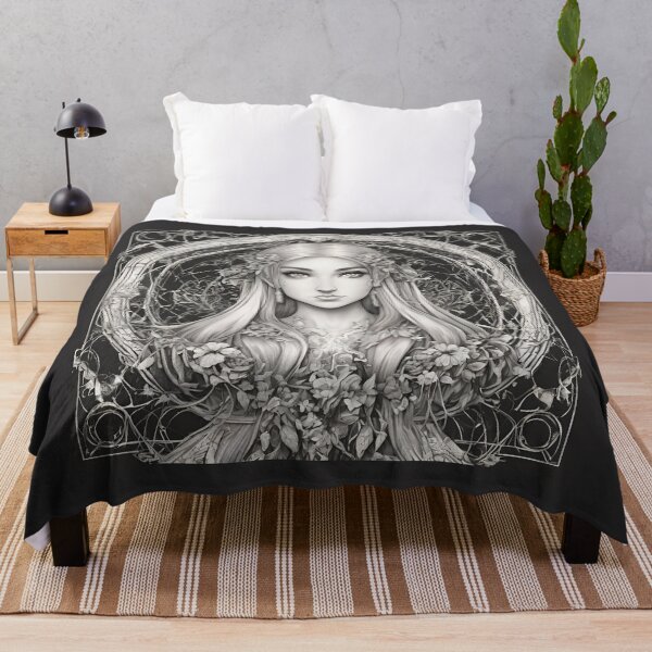 Item preview, Sephia Elf, Elf girl, Girl, Anime, fantasy, astarion girl, magic, designed and sold by GOLDENGARDENART.