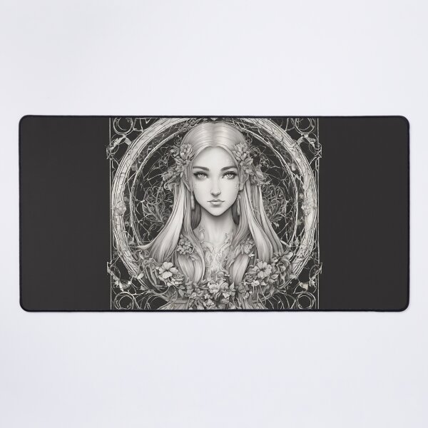 Item preview, Sephia Elf, Elf girl, Girl, Anime, fantasy, astarion girl, magic, designed and sold by GOLDENGARDENART.