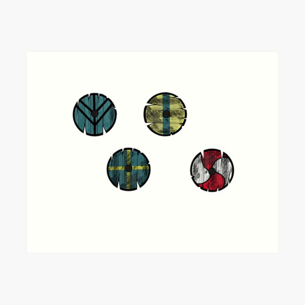 Item preview, Colored shields designed and sold by R0dri29.