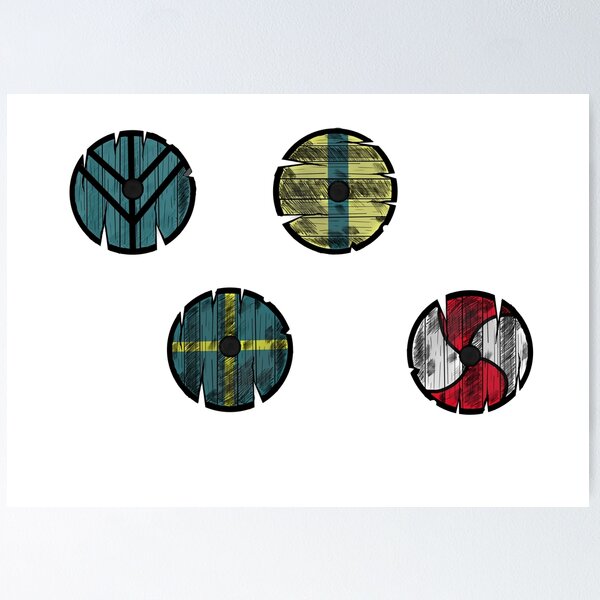Item preview, Colored shields designed and sold by R0dri29.