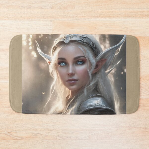 Item preview, White Diamant Elf, Elf girl, Girl, Anime, fantasy, astarion girl, magic, designed and sold by GOLDENGARDENART.