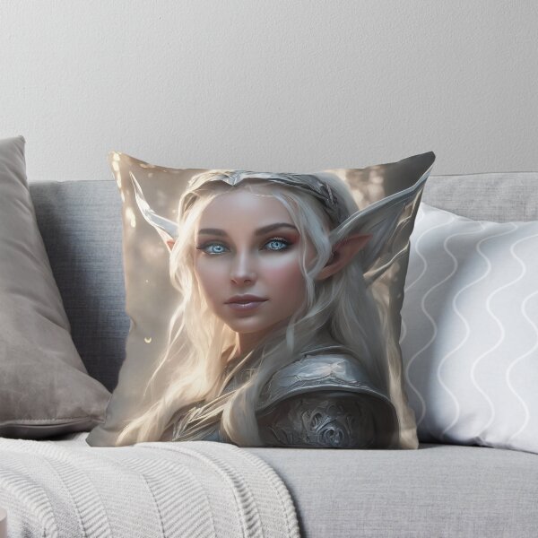Item preview, White Diamant Elf, Elf girl, Girl, Anime, fantasy, astarion girl, magic, designed and sold by GOLDENGARDENART.