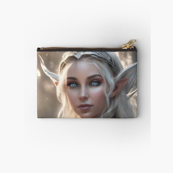 Item preview, White Diamant Elf, Elf girl, Girl, Anime, fantasy, astarion girl, magic, designed and sold by GOLDENGARDENART.