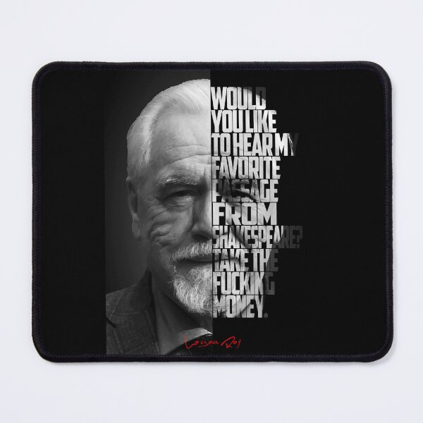 Item preview, Black and white Logan Roy Succession Quote designed and sold by Enea Kelo.