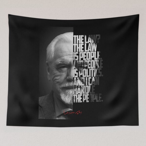 Item preview, Black and white Logan Roy Succession Quote designed and sold by Enea Kelo.
