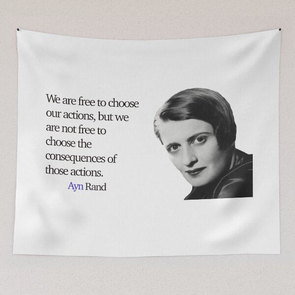 Item preview, Ayn Rand Quotes Actions and Consequences  designed and sold by Naomi Gutierrez Parrish.