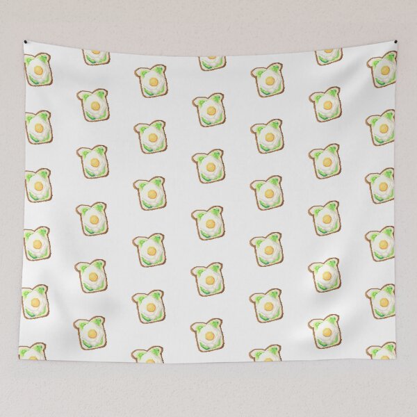 Item preview, Pixel art of avocado with fried egg designed and sold by ZerpaGiovanna.