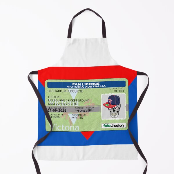 Item preview, Melbourne Demons Die-Hard Fan Licence designed and sold by Fake Heston’s Scribble Emporium.