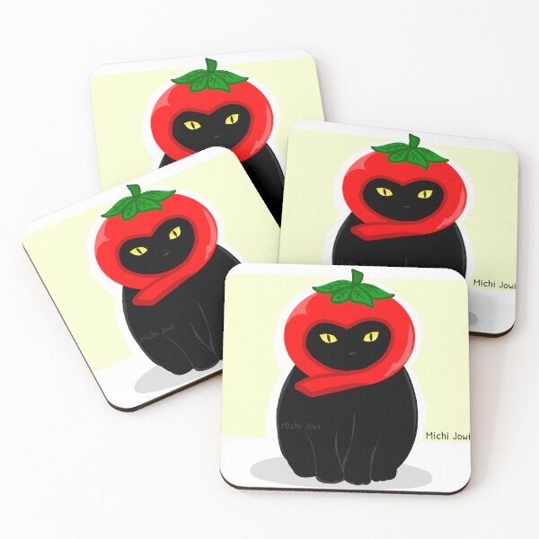 Item preview, Kuroneko With a Tomato Cap designed and sold by MichiJowi.