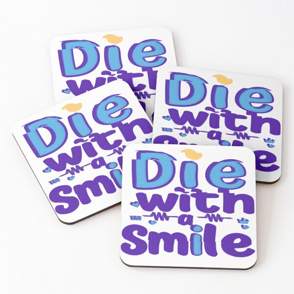 Item preview, Die with a Smile – Fun & Positive  designed and sold by irynaartbyim.