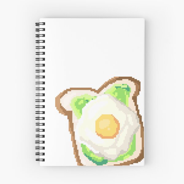 Item preview, Pixel art of avocado with fried egg designed and sold by ZerpaGiovanna.