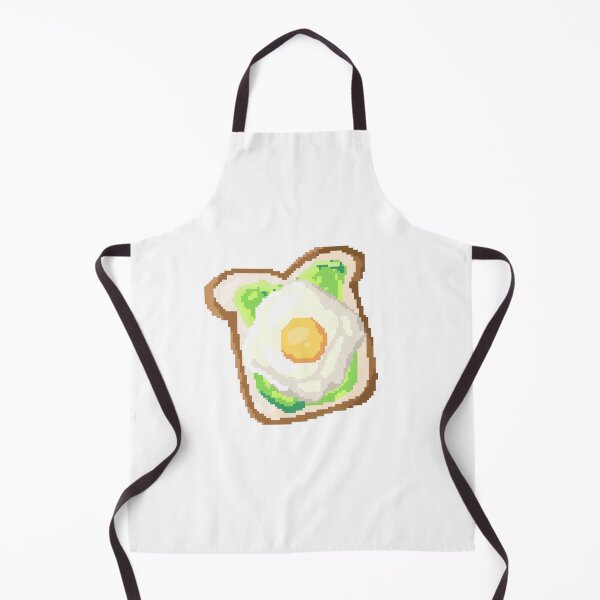 Item preview, Pixel art of avocado with fried egg designed and sold by ZerpaGiovanna.