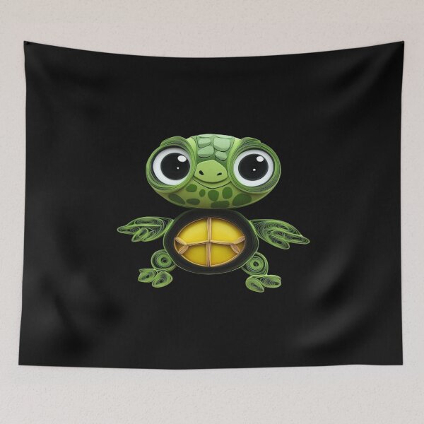 Item preview, Cute Kawaii Baby Turtle designed and sold by PrintsByFrank.