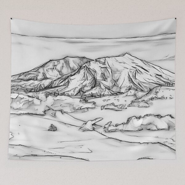 Item preview, Mount Saint Helens (Sketch) designed and sold by flyscenicair.
